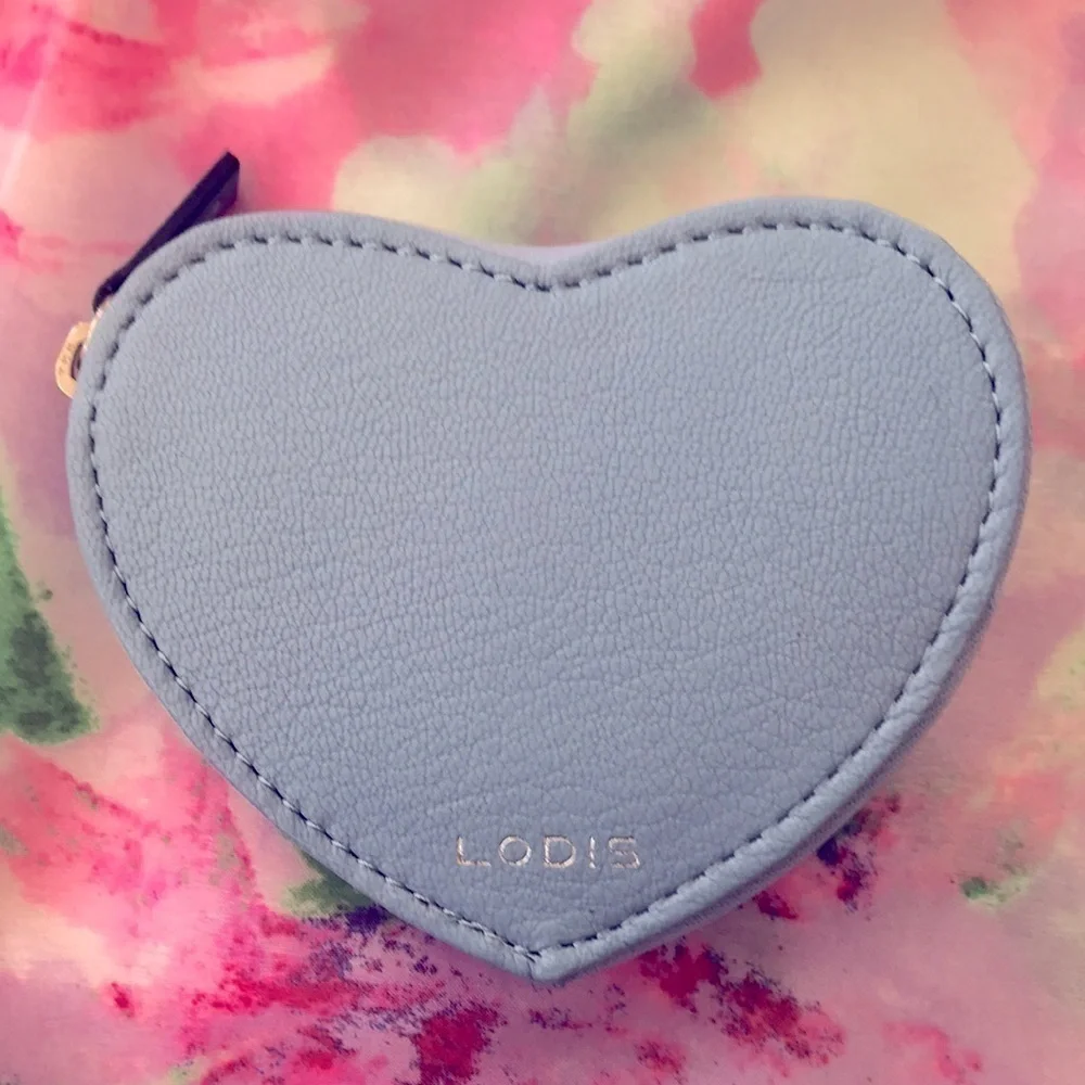 Lodis Genuine Leather Catalina Credit Card Holder & Zippered Heart Coin Case